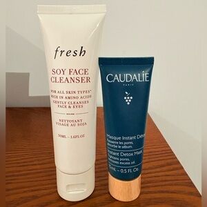 Caudalie Detox Mask and Fresh Soy Face Cleanser bundle